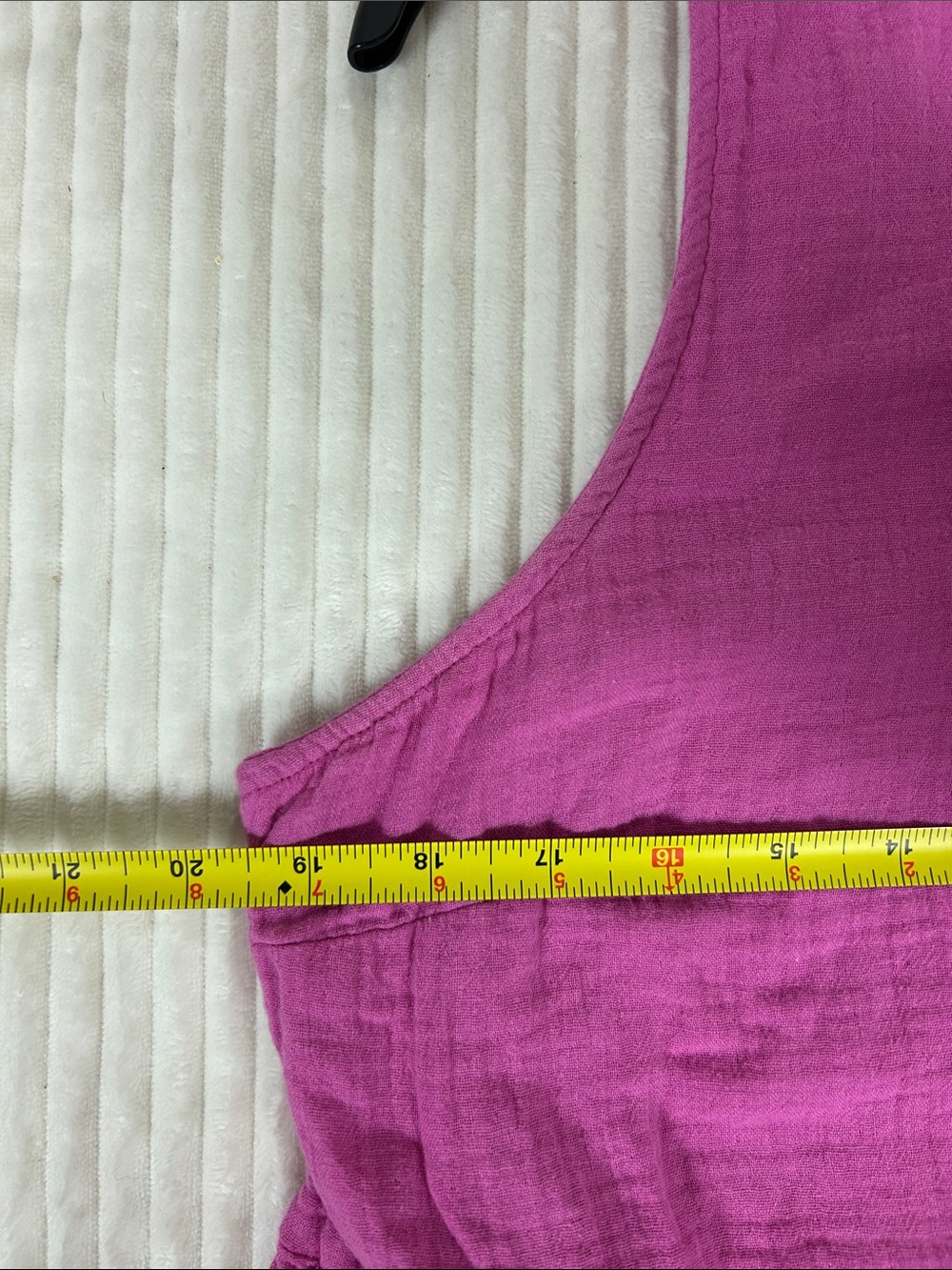 Universal Thread pink tiered sleeveless gauze short dress L - Picture 7 of 8